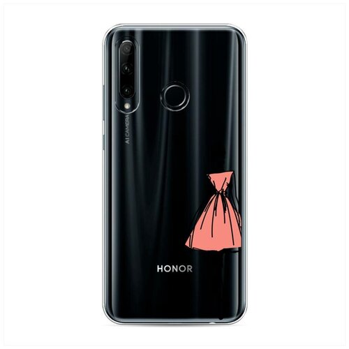 фото Силиконовый чехол "эскиз девушка в платье" на honor 20e / хонор 20е case place