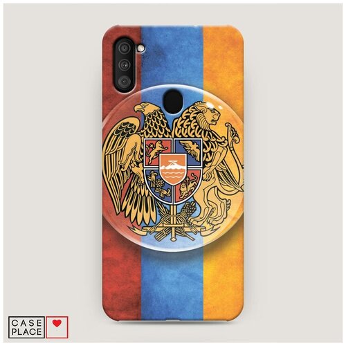 фото Чехол пластиковый samsung galaxy m11 герб армении флаг case place