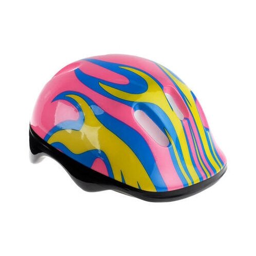 фото Шлем защитный детский ot-h6, размер m (55-58 см), цвет розовый onlitop