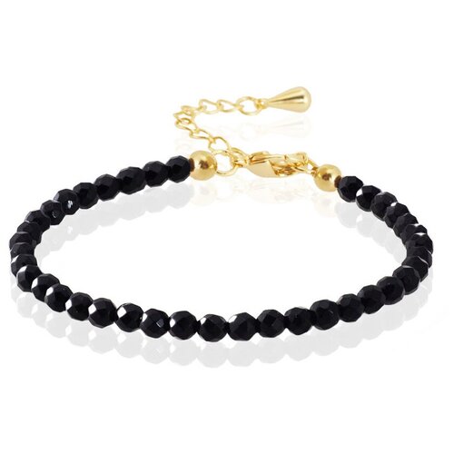 фото Браслет miniature black из миниатюрного черного агата ювелирной огранки alerie-accessories