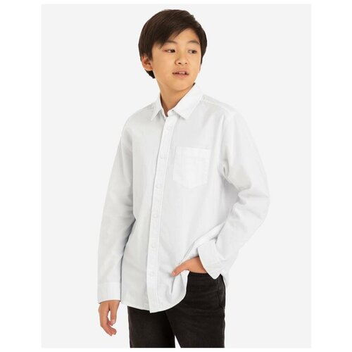 фото Белая классическая рубашка для мальчика gloria jeans