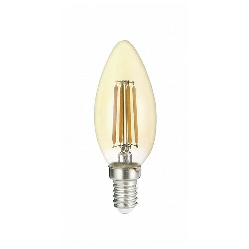 фото Светодиодная лампа свеча pled omni c35 6w e14 3000k gold 230/50 jazzway, цена за 1 шт.