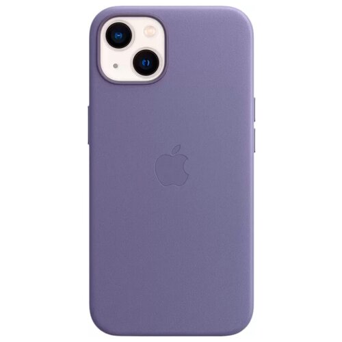 фото Кожаный чехол apple magsafe для iphone 13 цвета «сиреневая глициния