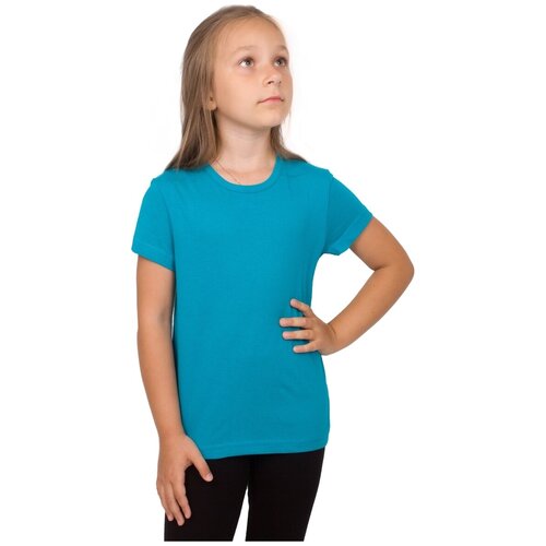 фото 7051-201 футболка детская (110-60(30); бирюзовый (1010)) trend