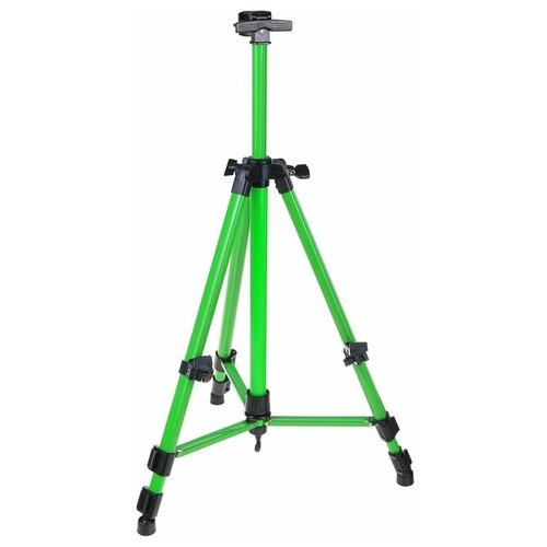 фото Мольберт телескопический, тренога, металлический, зелёный, размер 51-153 см qwen