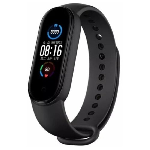 фото Фитнес-браслет xiaomi mi band 5 global, черный европейская версия