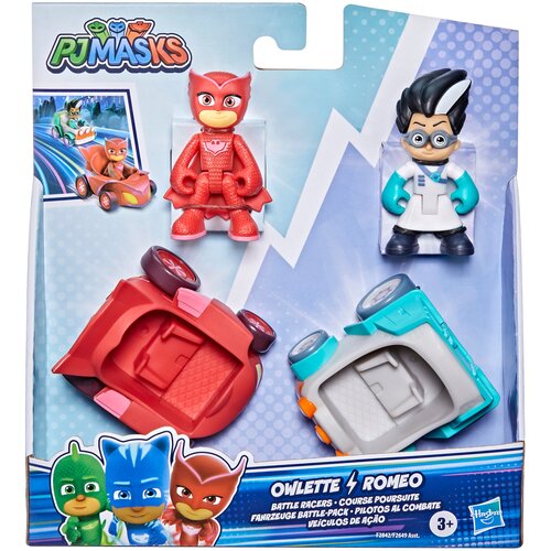 фото Игровой набор hasbro pj masks герои в масках машинки алетт против ромео (f2842)