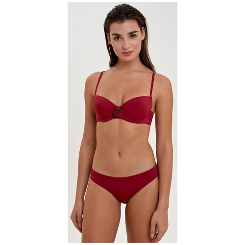 фото Купальник infinity lingerie, размер 70a, бордовый