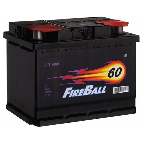 фото Автомобильный аккумулятор fire ball 6ст-60 (1) n fireball