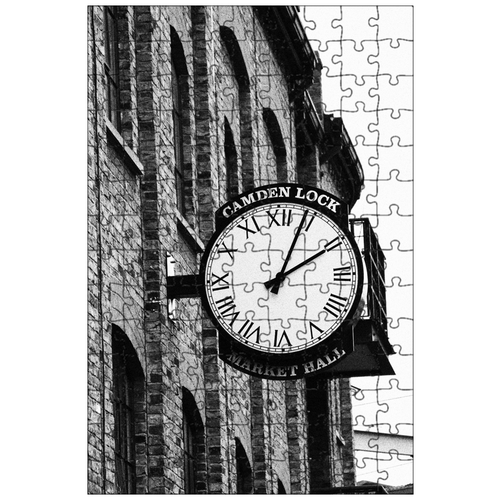 фото Магнитный пазл 27x18см."лондон, часы, город" на холодильник lotsprints
