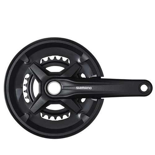 фото Шатун shimano mt210 170мм 46/30 для 2*9 ск с защитой черный efcmt210cx60cl