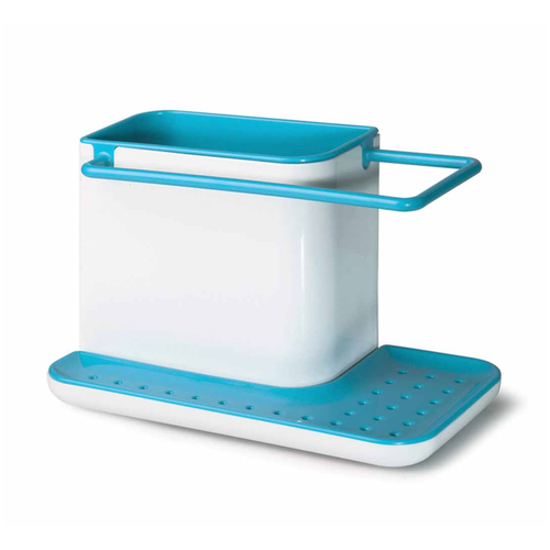 фото Органайзер кухонный skiico kitchenware 21х11х13 см / кухонный держатель 3 в 1 голубой