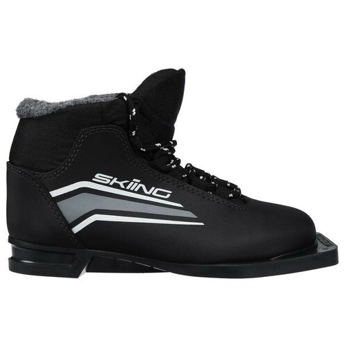 фото Trek ботинки лыжные trek skiing 1 nn75 ик, цвет чёрный, лого серый, размер 35
