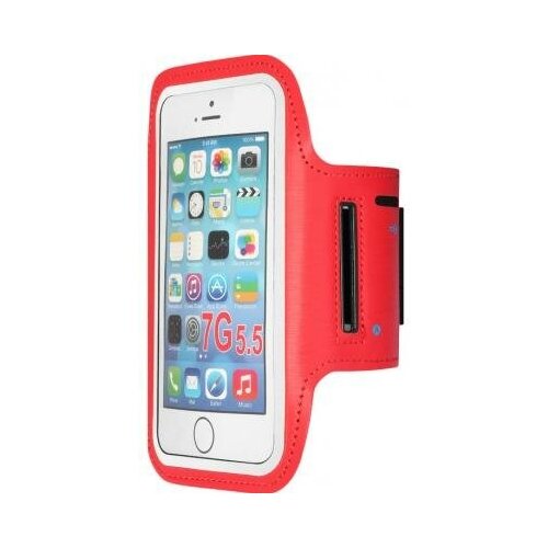 фото Df чехол спортивный (неопрен) для смартфонов до 5.8 дюймов df sportcase-01 (red)