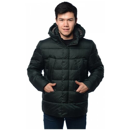 фото Зимняя куртка мужская clasna 056 размер 54, темно- серый