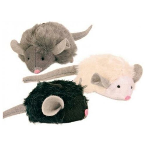 фото Trixie набор игрушек для кошекмягкие мышки с микрочипом в ассортименте (10 шт) noname