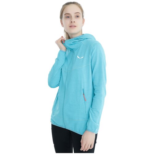 фото Толстовка для активного отдыха salewa light micro polarlite full zip women's maui blue melange (eur:40)