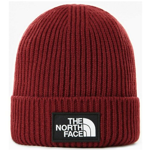 фото Шапка бини the north face, демисезон/зима, размер one size, красный, бордовый