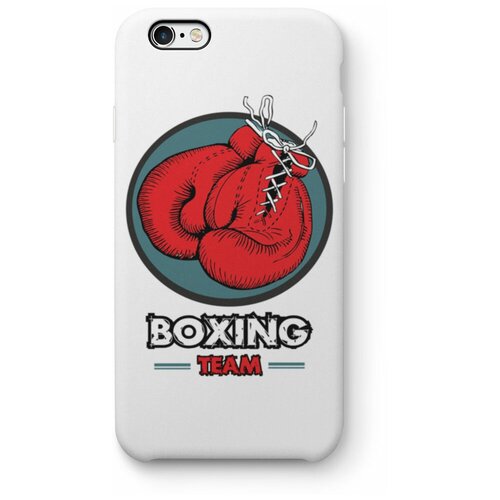 фото Чехол для iphone 8/se 2020 "boxing team", белый exsport