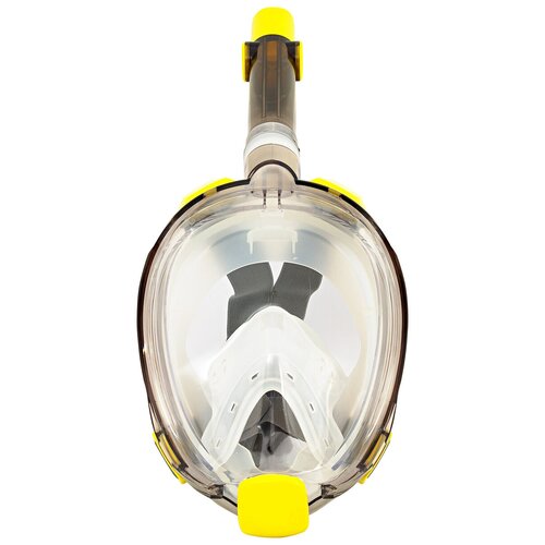 фото Полнолицевая маска для плавания (снорклинга) sargan галактика премиум цвет прозрачный/желтый (s/m)