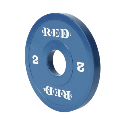 фото Диск для штанги соревновательный малый резиновый red skill 2 кг