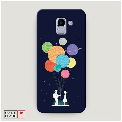 Чехол Пластиковый Samsung Galaxy J6 2018 Шарики-планеты