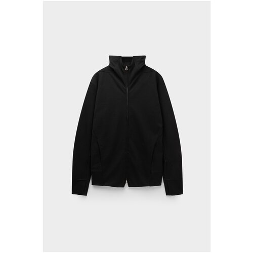 фото Куртка ermi, демисезон/зима, укороченная, силуэт свободный, карманы, размер m, черный