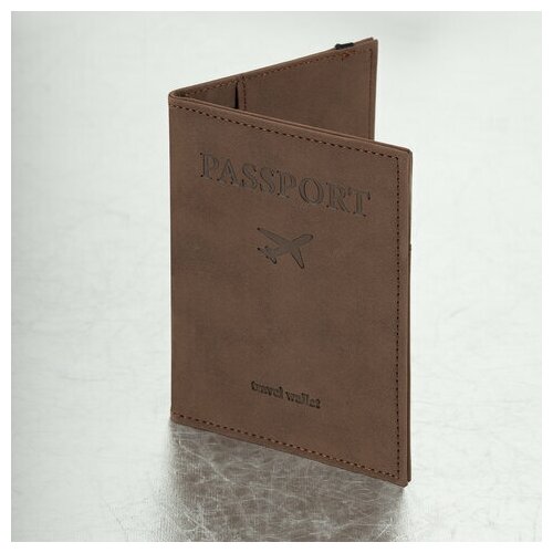 фото Обложка для паспорта brauberg 238204, коричневый