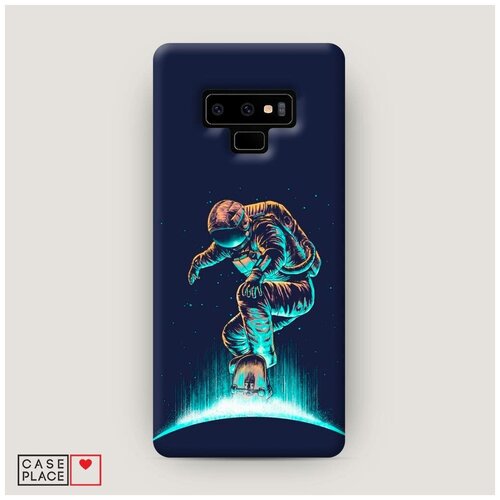 фото Чехол пластиковый samsung galaxy note 9 космонавт-скейтер case place