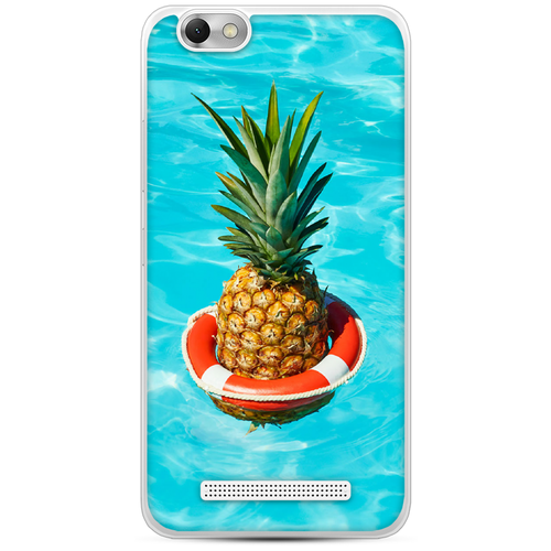 фото Силиконовый чехол ананас в бассейне на lenovo vibe c (a2020) / леново vibe c case place