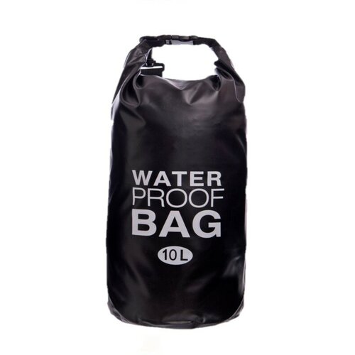 фото Гермомешок водонепроницаемый, гермосумка водоотталкивающая 10 литров, герморюкзак черный, dry bag, гермочехол нет бренда