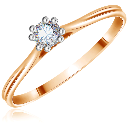 фото Помолвочное кольцо из золота с бриллиантом r5119616 бронницкий ювелир