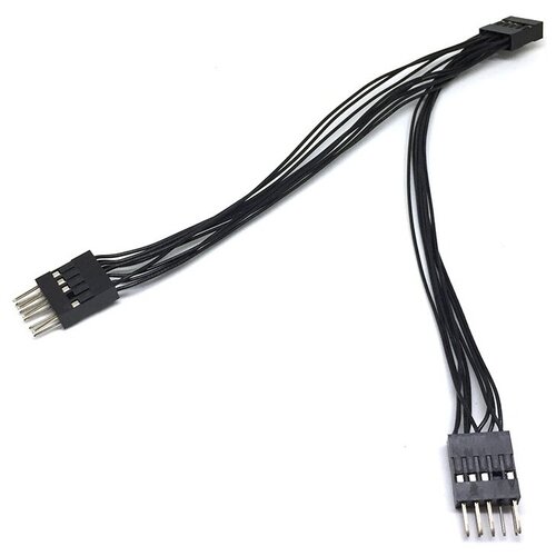 фото Аксессуар переходник с материнской платы espada usb 2.0 idc 10pin female to 2x idc 10pin male e9pfto29pm