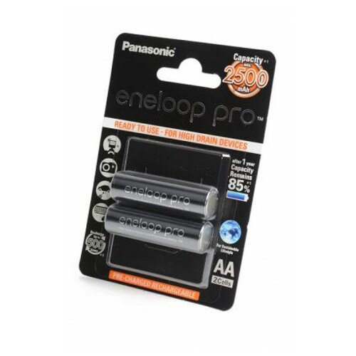 фото Аккумулятор panasonic eneloop pro bk-3hcde/4be aa 2500 mah, 4 аккум.