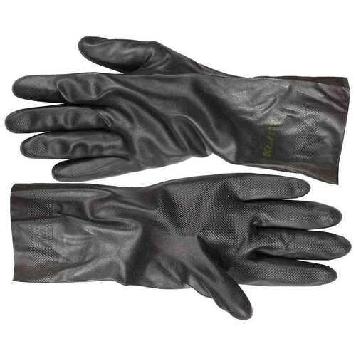 фото Kraftool neopren неопреновые индустриальные перчатки, противокислотные, размер xl