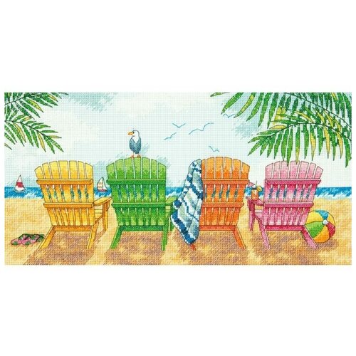 фото Dimensions набор для вышивания крестиком пляжные кресла 35 x 17 см (70-35325)