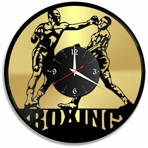 фото Настенные часы redlaser бокс золото, из винила, №1 vc-10518-1
