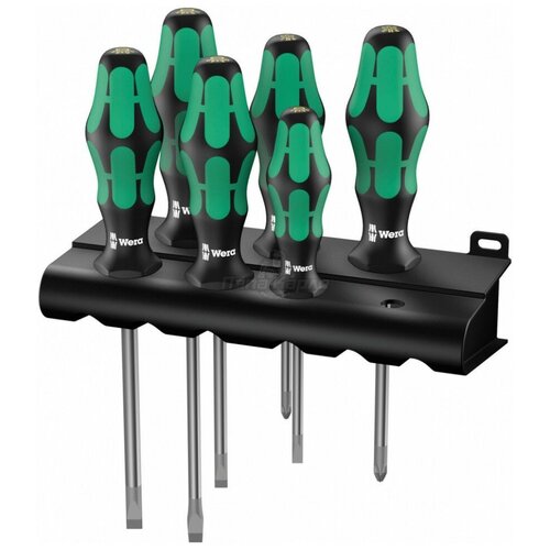 фото Набор отверток wera kraftform plus lasertip 334/6 rack