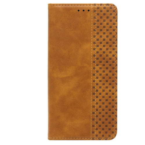 фото Чехол книжка на samsung note 9, с тиснением коричневый bmcase