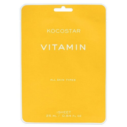 фото Маска антиоксидантная "vitamin mask", для сияния кожи, 1 штука kocostar