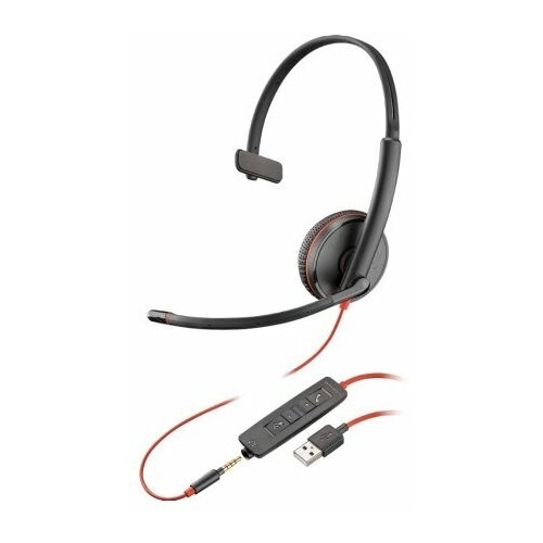 фото Гарнитура для пк plantronics blackwire 3215 usb-a