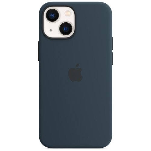 фото Силиконовый чехол apple magsafe для iphone 13 mini, цвет «синий омут»