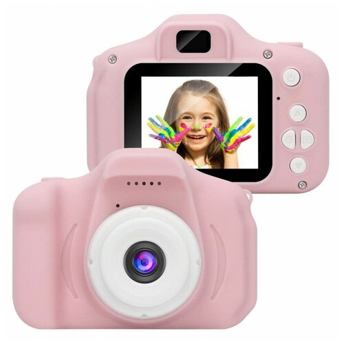 фото Детский фотоаппарат kids camera x200+ розовый camera kids