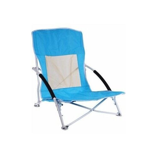 фото Складное пляжное кресло camping life, полиэстер 600d, металл, максимальная нагрузка 110 кг, голубое, 55х60х64 см, koopma koopman international