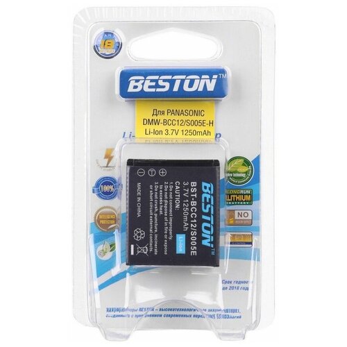 Фото - Аккумулятор для фотоаппаратов BESTON Panasonic BST-DMW-BCC12/S005E-H, 3.7 В, 1250 мАч аккумулятор для фотоаппаратов beston panasonic bst dmw bmb9 h 7 4 в 850 мач