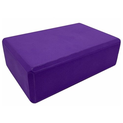 фото Йога блок полумягкий (фиолетовый) 223х150х76мм, из вспененного эва (a25569) бренд не указан