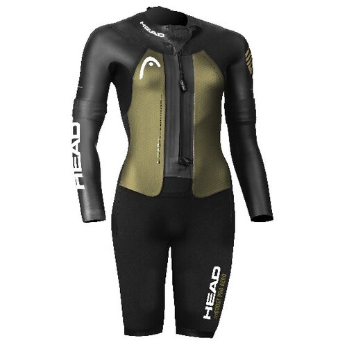 фото Гидрокостюм мужской короткий костюм head swimrun myboost pro aero 4.2.1,5, цвет - черный/золотой;размер - m/l;материал - неопрен