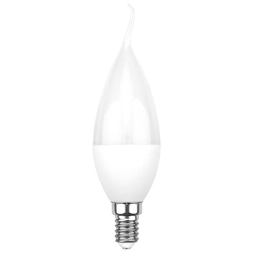 фото Лампа светодиодная rexant свеча на ветру, е14, 7,5 вт, 2700 к, теплый свет