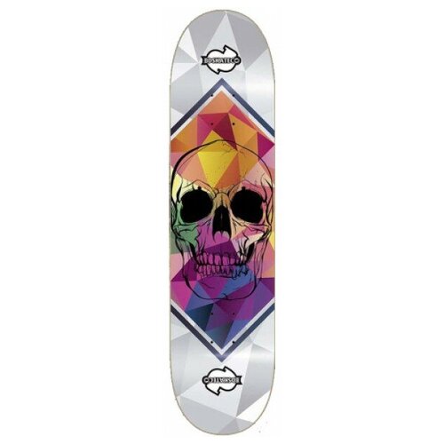 фото Дека bd skull white 8x31.75 bd skate co