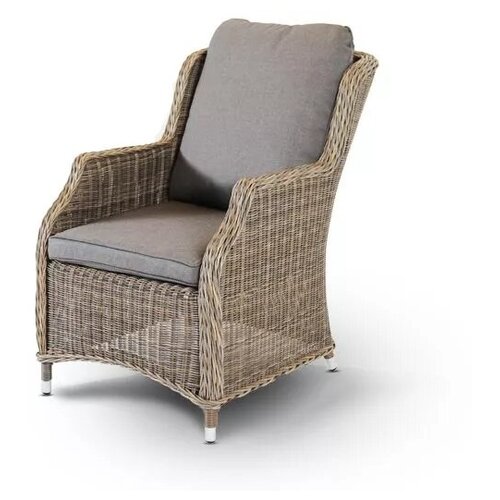 фото «неаполь» плетеный стул, серо-соломенный 4sis